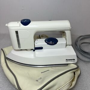 Vintage Rowenta DA-53.1 Vapo-Traveller Portable Iron W Case TESTED/WORKS